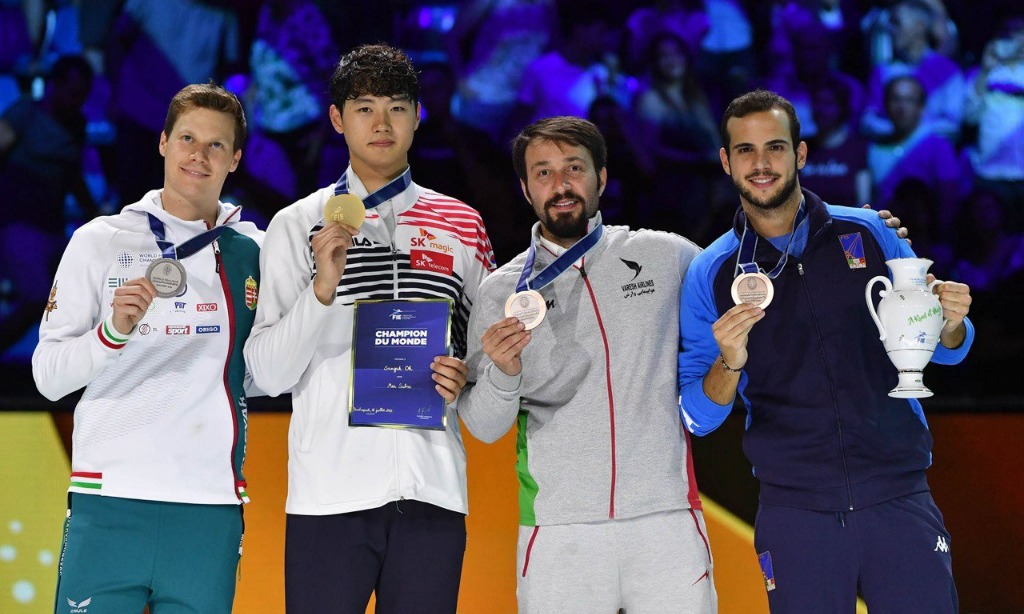 Olympic Fencing Action